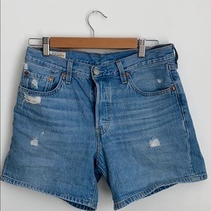 High Waisted Levi 501 Mom Shorts